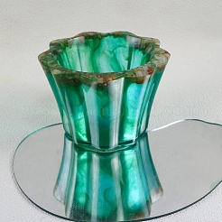 Vase ondulé bricolage moules en silicone de qualité alimentaire&nbsp;PW-WG15024-01
