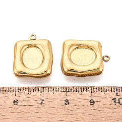 Cabochon pendenti in acciaio inossidabile 304&nbsp;STAS-T075-25G