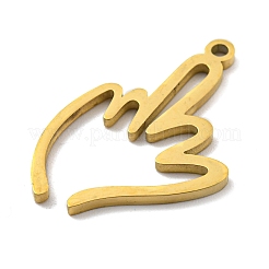 Pendentifs en acier inoxydable 304 avec placage ionique (IP)&nbsp;STAS-K253-08G