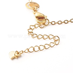 Fabrication de bracelets à maillons souriants en acier inoxydable 304&nbsp;AJEW-JB01039-01