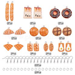 DIY-Sets zum Basteln von Ohrringen mit Essensmotiven&nbsp;DIY-SC0001-23P