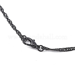 Fabrication de colliers en chaîne de singapour en laiton par électrophorèse&nbsp;MAK-N029-04