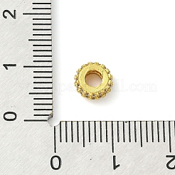 Gestellplattierung Messing klare Zirkonia-Perlen europäischer Herkunft&nbsp;KK-G501-06B-G