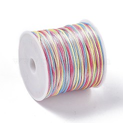 Cordons en satin de queue de rat en nylon teint par segment&nbsp;NWIR-A008-01H