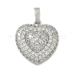 Pendentifs avec zircon cubiques à micro-pavés en laiton&nbsp;KK-CBA74BF-12P-02
