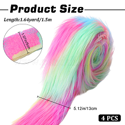 Tela de lana artificial para navidad&nbsp;BJEW-WH0515-12C