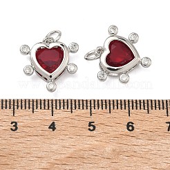 Colgante micropavé cubic zirconia de latón&nbsp;KK-B170-02P
