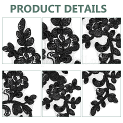 Appliques de dentelle de broderie de polyester&nbsp;DIY-WH2086-042
