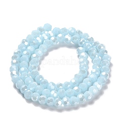 Chapelets de perles en verre opaque électrolytique&nbsp;LS-EGLA-A035-P4mm-A10