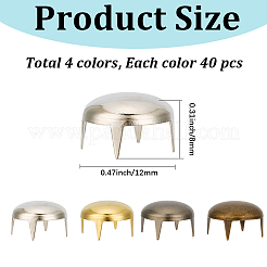 160 rivet en laiton 4 couleurs&nbsp;KK-GF0001-23A