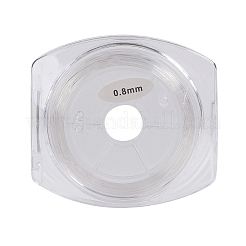 Cordon de cristal élastique japonais rond&nbsp;X-EW-G008-01-0.8mm
