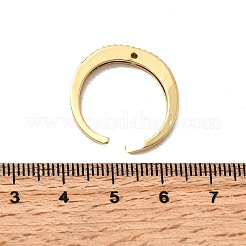 Messing-Mikro pflastern Zirkonia Fingerringe&nbsp;RJEW-P166-02G-01