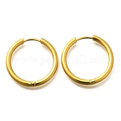 Boucles d'oreilles créoles en acier inoxydable 304 pour femmes&nbsp;EJEW-M068-15C-G