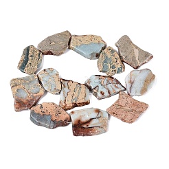 Colliers de perles en tranches de pierre shoushan naturelle&nbsp;G-Q616-04A
