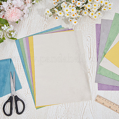 12 foglio di stoffa floccata per gioielli in 6 colori&nbsp;DIY-CY0004-14B