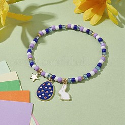 Legierung Emaille Charme Armbänder&nbsp;BJEW-JB10023-02