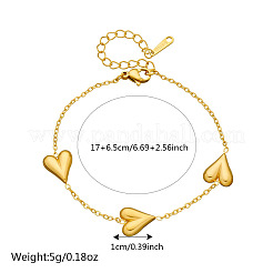 Cardiaques lien bracelets en acier inoxydable&nbsp;WGCB0A8-03