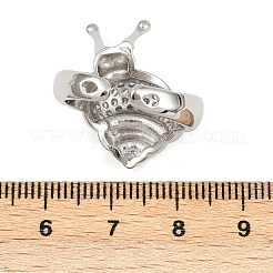 Anneaux de manchette en laiton micro pave zircone cubique&nbsp;RJEW-P155-02P