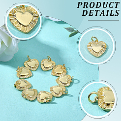10 pièces pendentifs en laiton&nbsp;KK-BBC0025-18