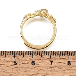 Anelli da dito da donna in ottone con micro pavé di zirconi cubici&nbsp;CU-CBAE7DF-14G-03