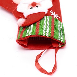 Tissu suspendu bas de noël&nbsp;HJEW-SZC0004-29