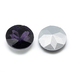 Cabochons en verre avec strass de dos avec point&nbsp;RGLA-T029-14mm-17