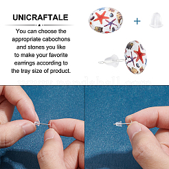 500 pieza de accesorios para pendientes de acero inoxidable 304&nbsp;STAS-UN0036-32