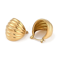 Orecchini a cerchio in acciaio inossidabile 304&nbsp;EJEW-D282-03G-02