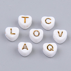 Galvanoplastie perles acryliques opaques&nbsp;MACR-S273-38