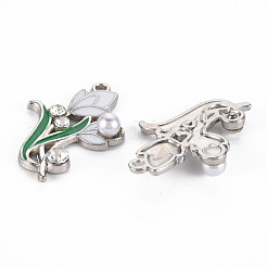 Legierung rhinestone-anhänger&nbsp;PALLOY-N153-07-RS