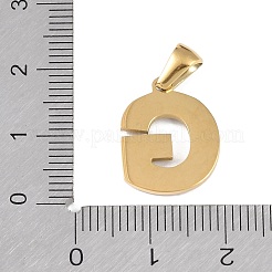 Natürliche weiße Muschel Alphabet Anhänger&nbsp;STAS-M338-02G-G