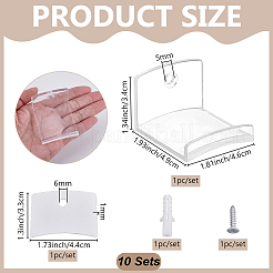 Ganchos de plástico para sombreros para pared&nbsp;AJEW-WH0481-762B