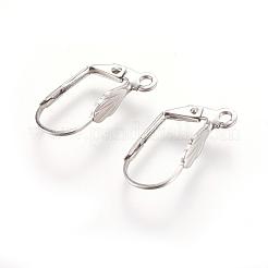 Boucles d'oreilles à levier en acier inoxydable 304 résistant au ternissement&nbsp;X-STAS-E007-5