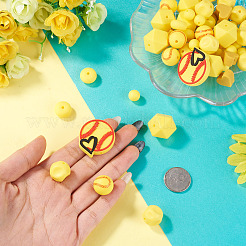 67 pièce de perles en silicone pour ballons de sport (7 styles différents)&nbsp;SIL-TA0003-47C