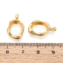 Unregelmäßige Fassung für einen Cabochon-Anhänger aus Sterlingsilber (Rohling)&nbsp;STER-T008-85G