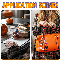 7 Stück 7 Stile Halloween Silikonperlen&nbsp;SIL-TA0003-29
