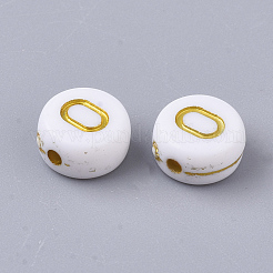 Perles acryliques plaquées&nbsp;X-PACR-R242-01O