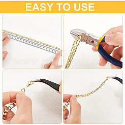 Kits de fabrication de colliers et bracelets en chaîne plaqués or véritable 18 carat&nbsp;DIY-BC0005-18