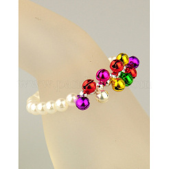 Mode imitation acrylique perles bracelets élastiques pour les enfants&nbsp;X-BJEW-JB01056-01