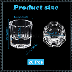 20 vaso de vidrio octogonal&nbsp;MRMJ-TW0001-01