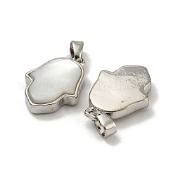 Pendentifs en coquille blanche naturelle&nbsp;KK-U025-04P-01