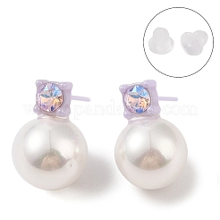 Boucles d'oreilles en céramique de zircone biocéramique hypoallergénique&nbsp;EJEW-C111-15B