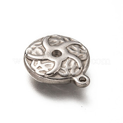 Pendentif en acier inoxydable 201 résistant au ternissement avec monture en strass&nbsp;X-STAS-H125-32P
