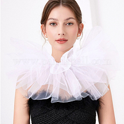 Faux col en gaze amovible pour femme&nbsp;AJEW-WH20042-90D