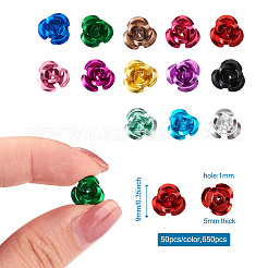 650 Stück Aluminium-Cabochons in 13 Farben&nbsp;MRMJ-FW0001-01B