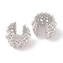 Orecchini con polsino in ottone per le donne&nbsp;EJEW-I305-12P