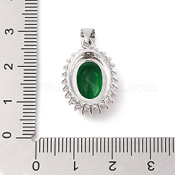 Pendentifs avec zircon cubiques à micro-pavés en laiton&nbsp;ZIRC-I066-05A-03