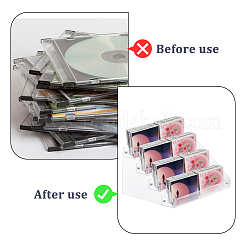 4-lagiger Acryl-Organizer für Nagellackflaschen&nbsp;ODIS-WH0108-015
