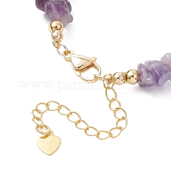 Braccialetti con perline di ametista naturale&nbsp;BJEW-JB12910