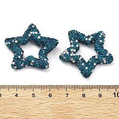 Sternförmige Strassperlen aus Polymerton&nbsp;CLAY-NH0001-06J